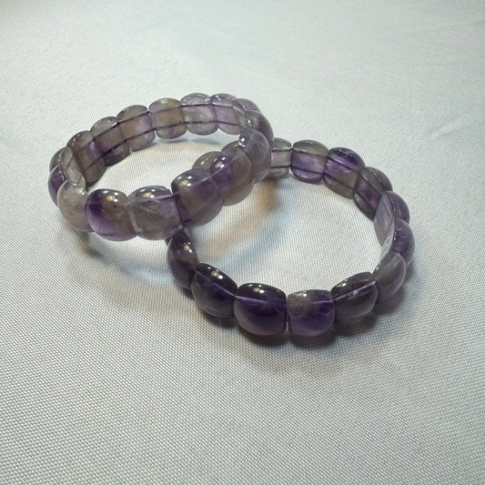 Amethyst Soft Bangle Stretch Bracelet