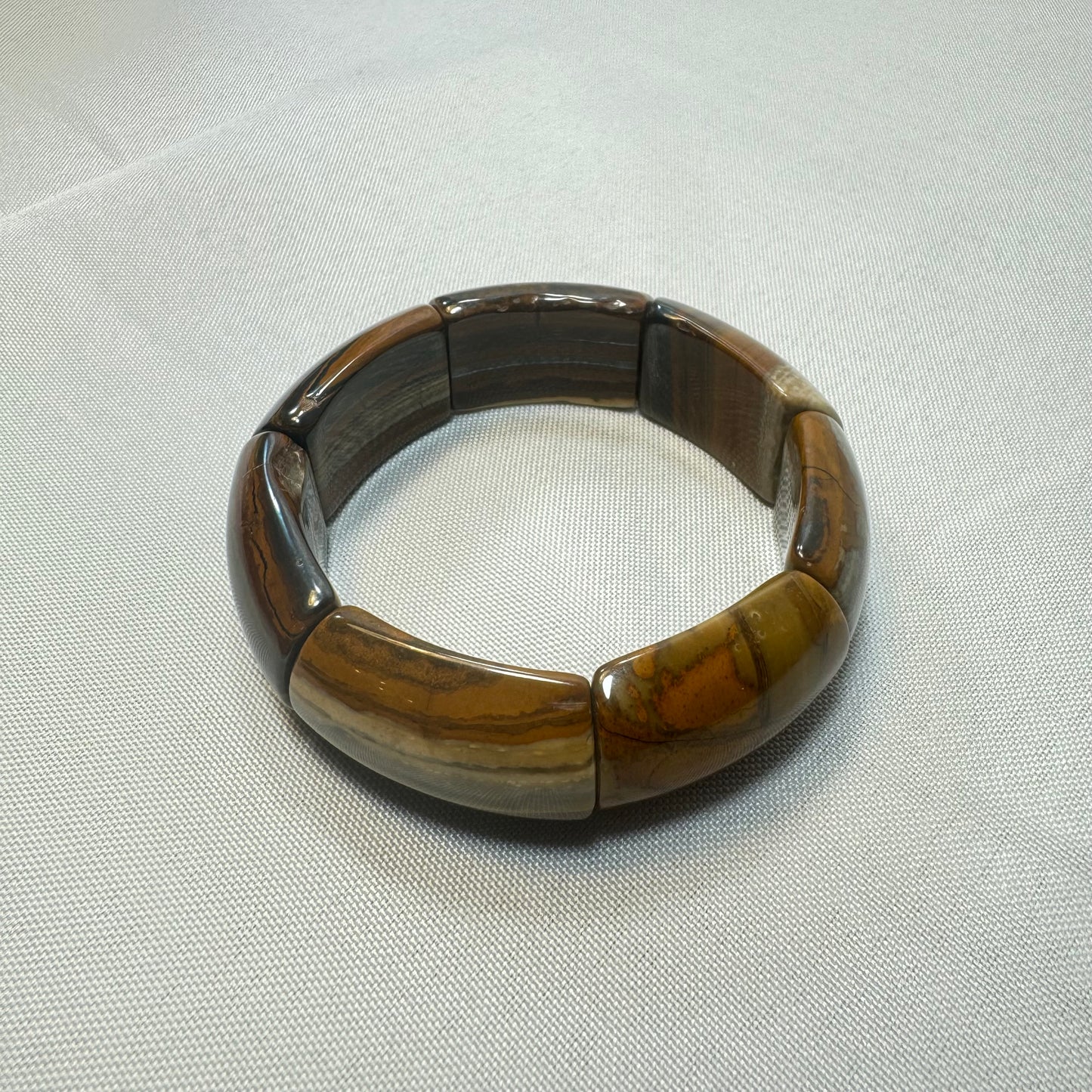 Picture Jasper Soft Bangle Bracelet