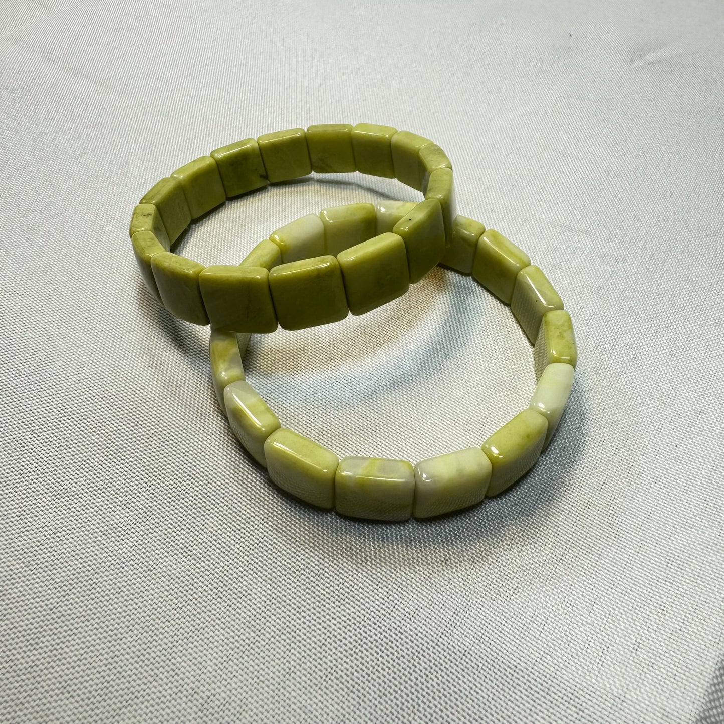 Green Jade Soft Bangle Bracelet