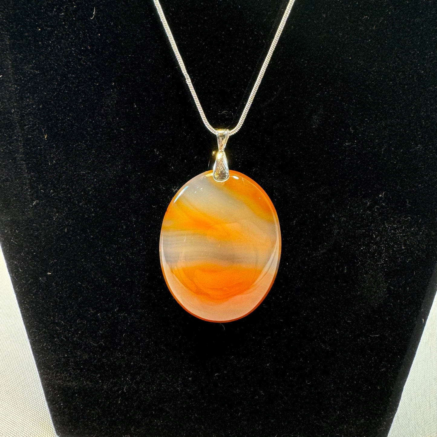 Orange Agate Necklace