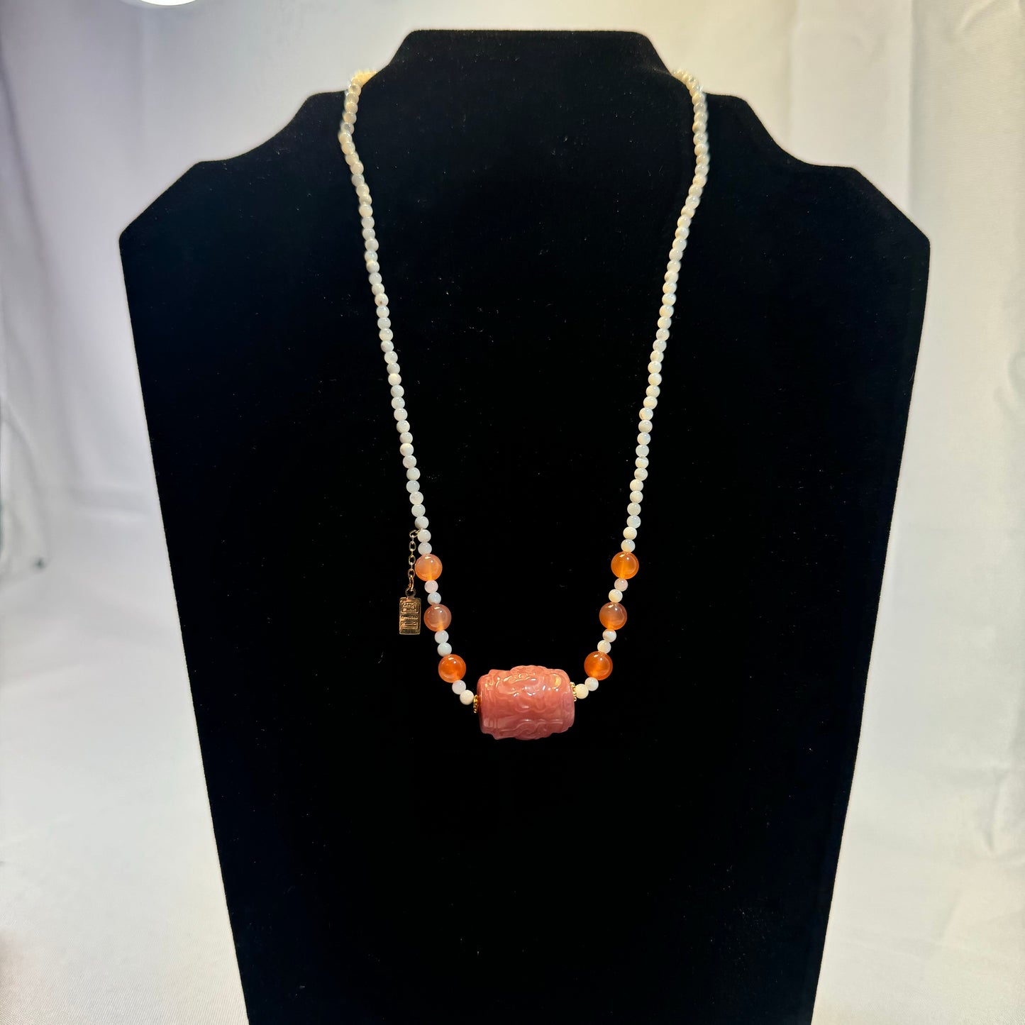 Orange Quartz Necklace