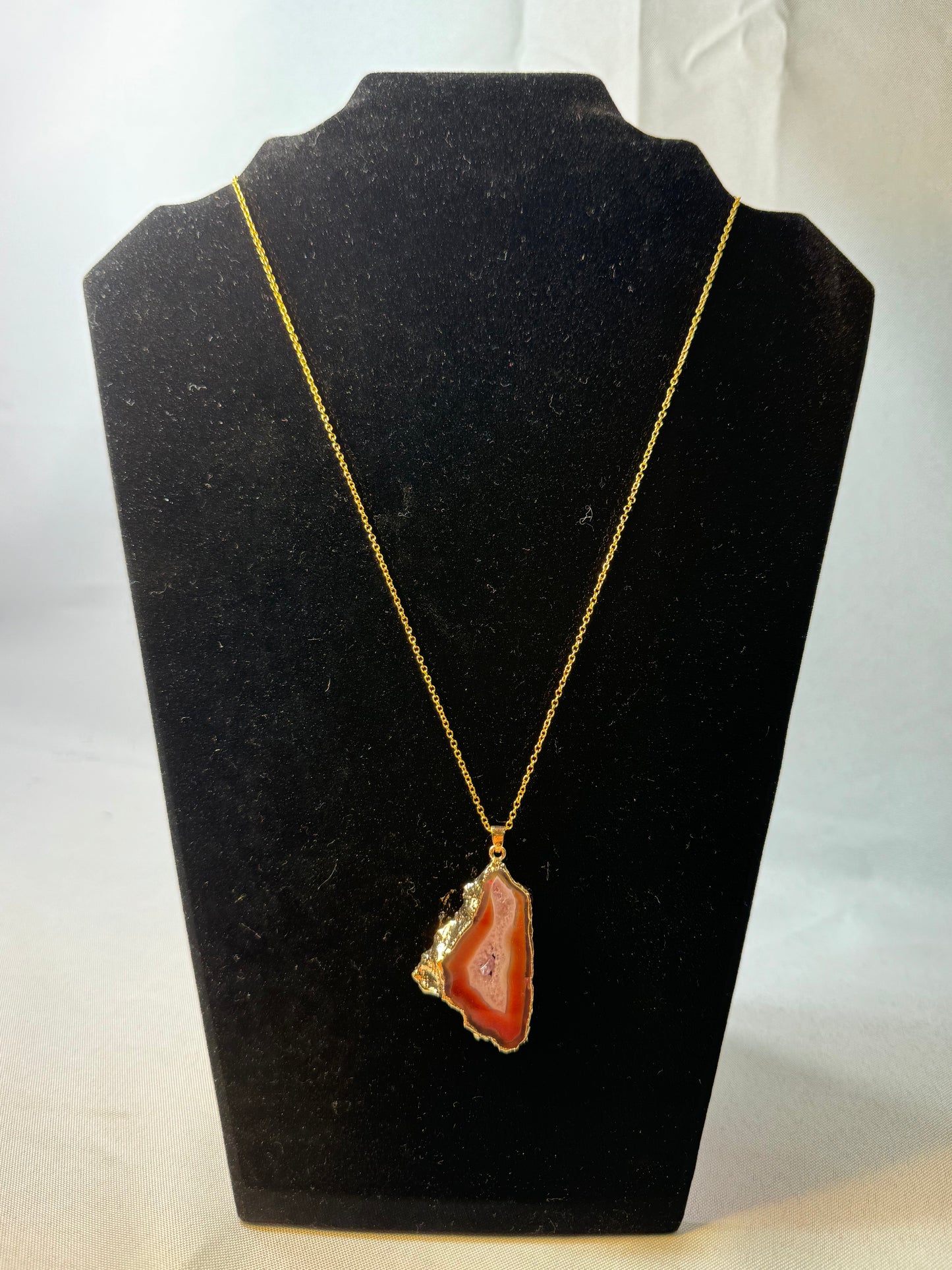 Natural Cut Carnelian Necklace