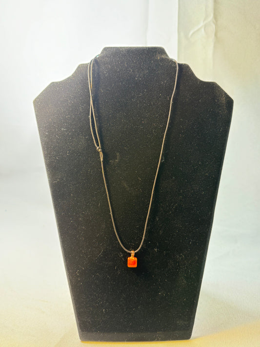 Spessartine Garnet Pendant Necklace