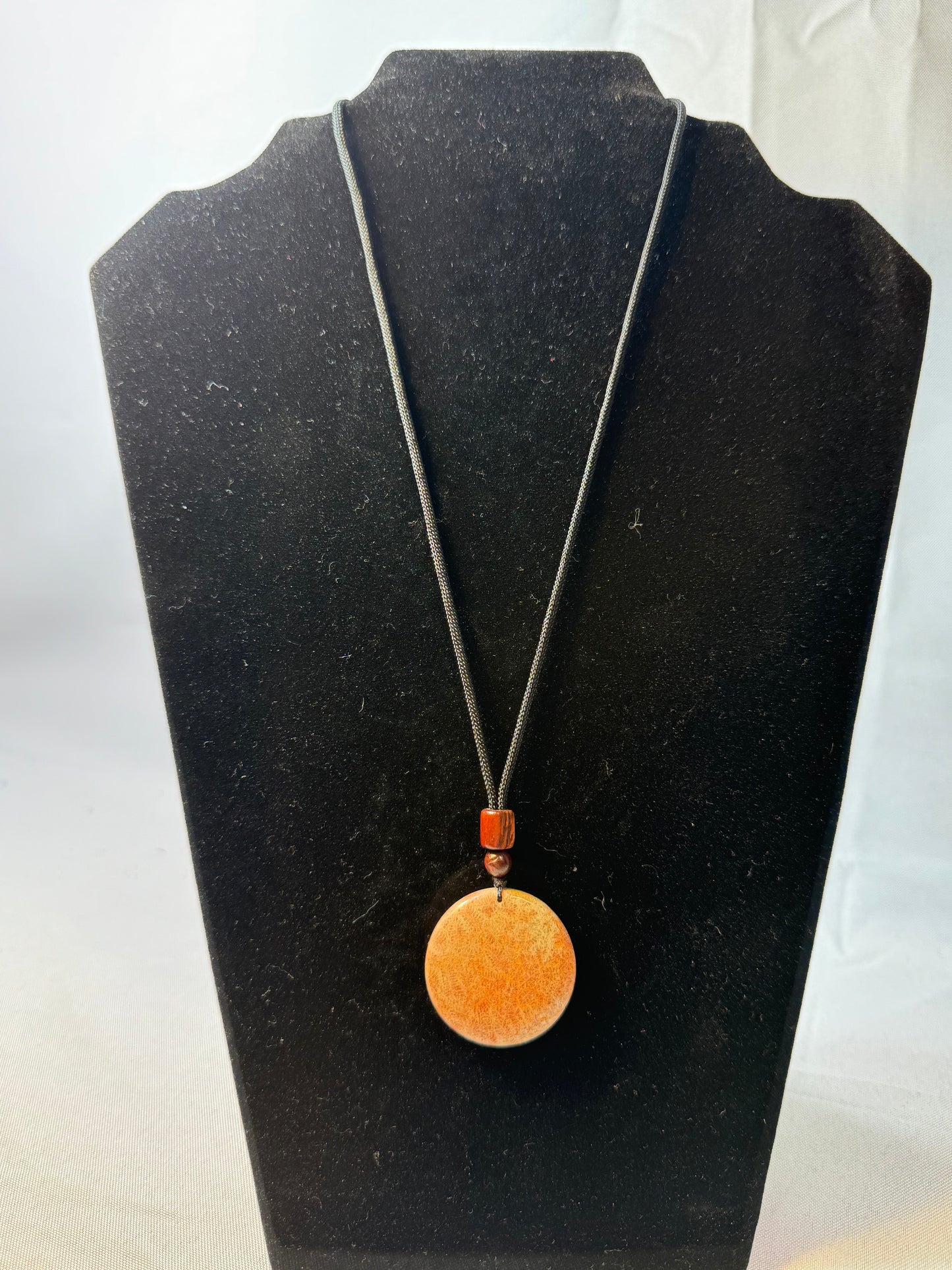 Harmony Carnelian Disc Necklace