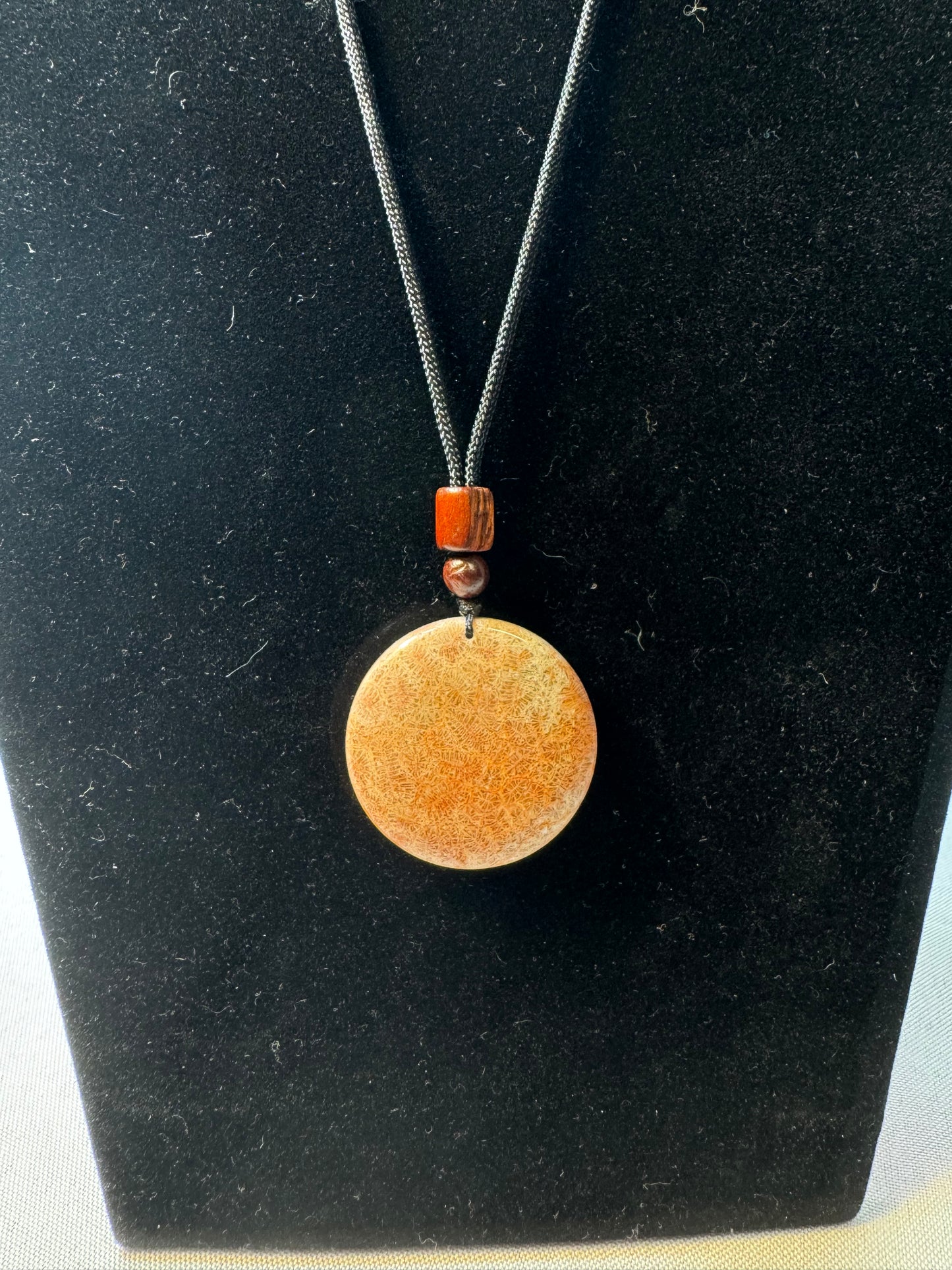 Harmony Carnelian Disc Necklace