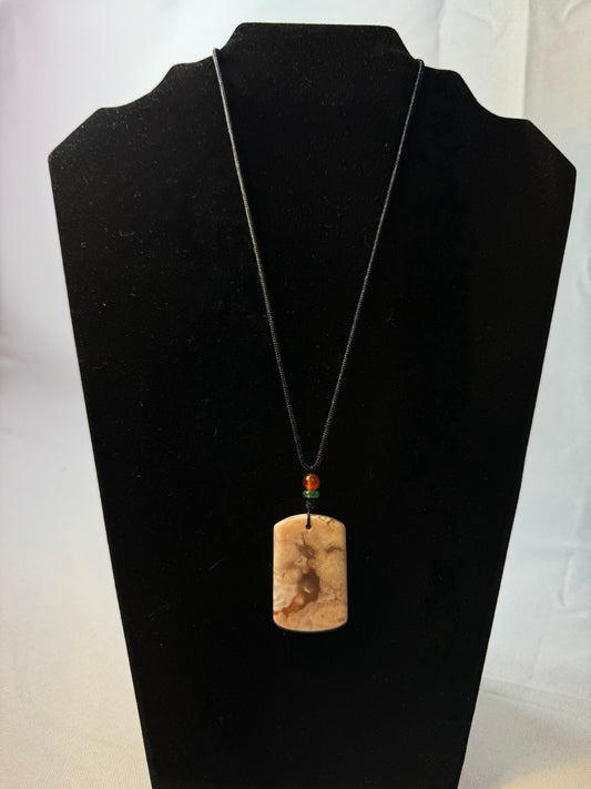 Plume Agate Necklace