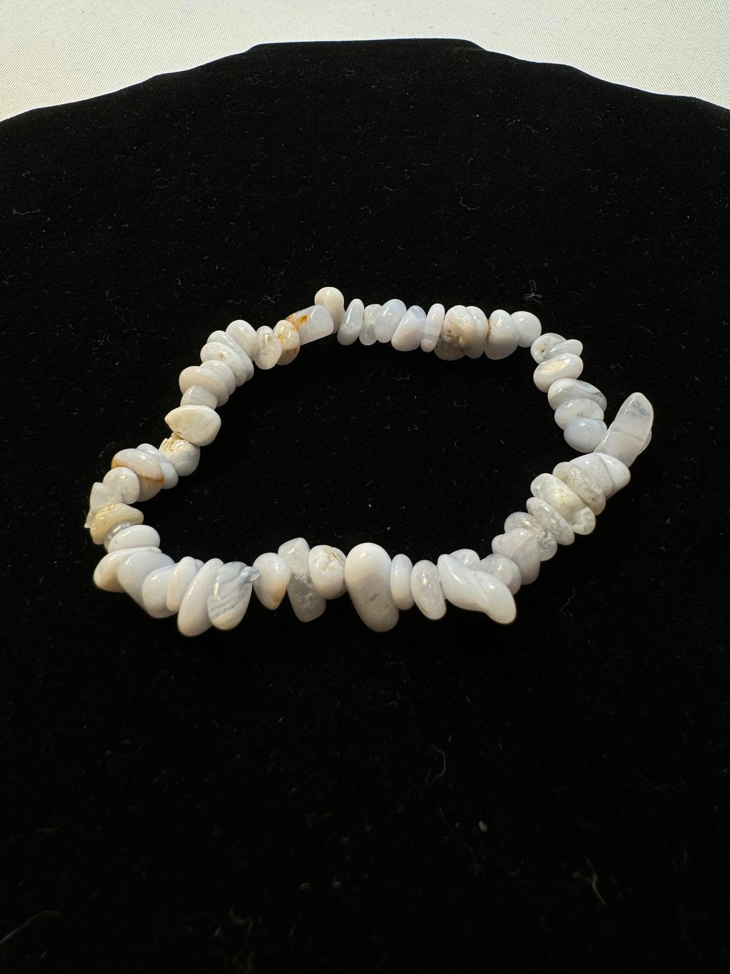 White Agate Stretch Bracelet