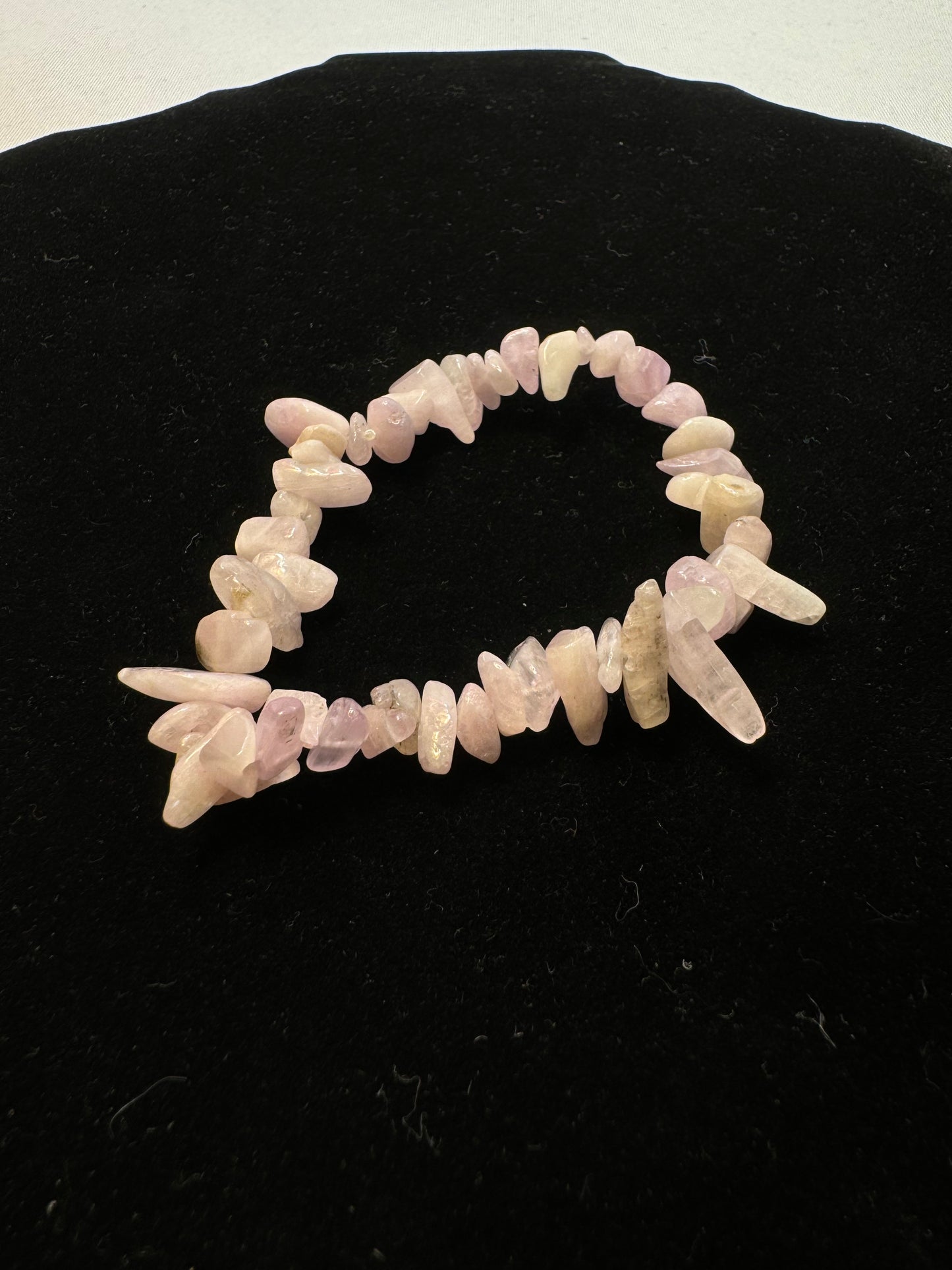 Kunzite Chip Stretch Bracelet