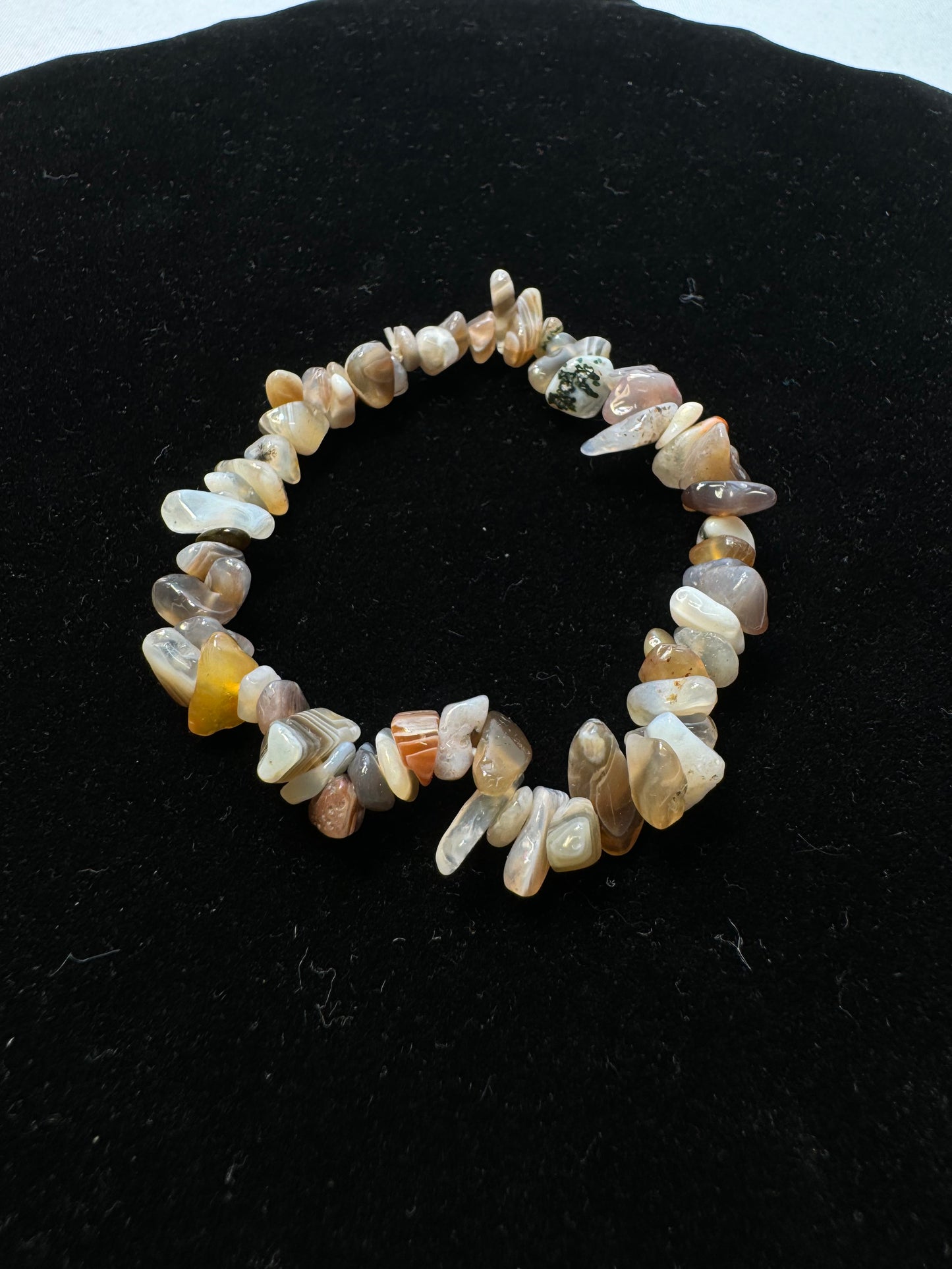 Botswana Agate Chip Stretch Bracelet